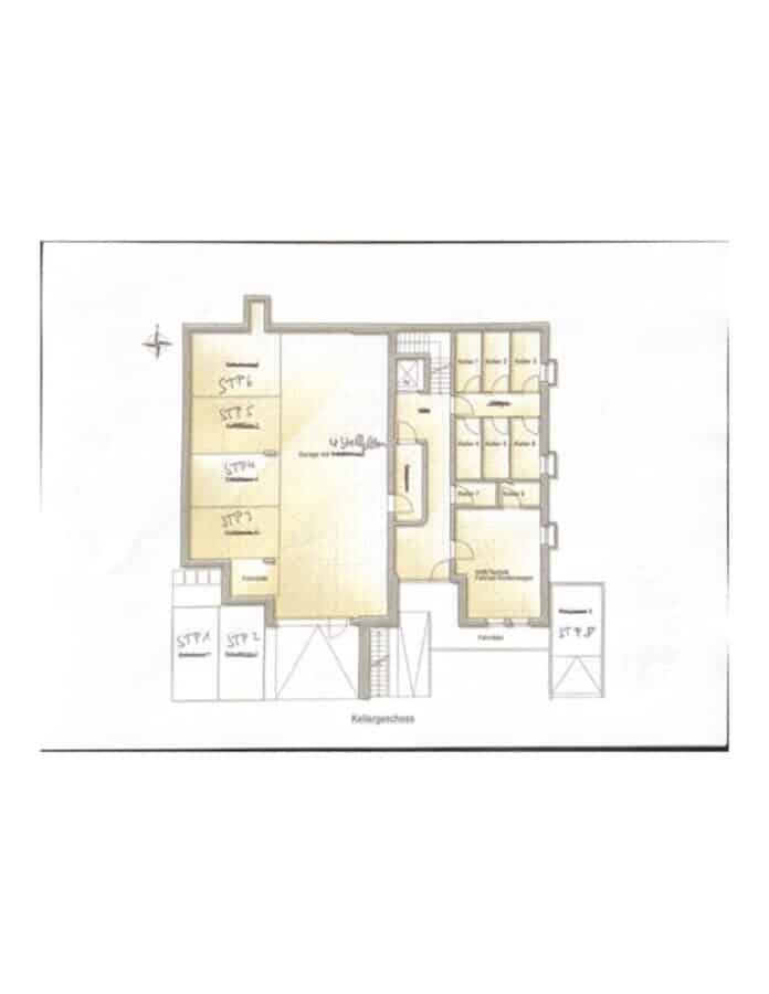Penthouse: eine besondere 5,5-Zimmer-Wohnung freut sich auf den Baubeginn - Grundriss Tiefgarage